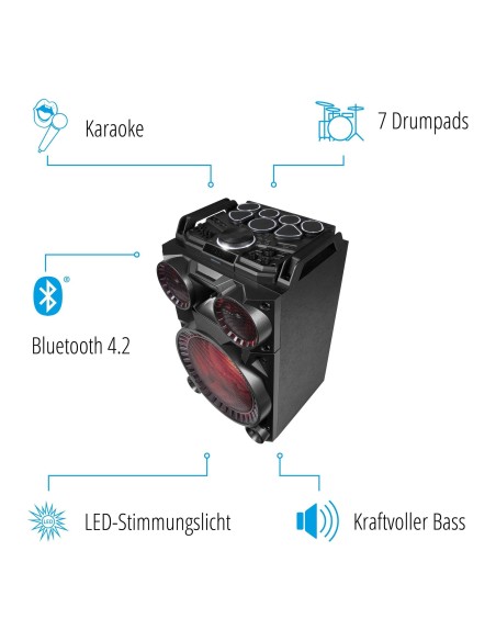 MEDION Life X64030 (MD 44030) Altoparlante portatile mono Nero 100 W