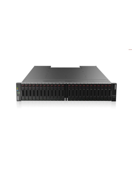 Lenovo DS4200 SFF SAS DUAL CONTR array di dischi Armadio (2U) Nero, Acciaio inossidabile