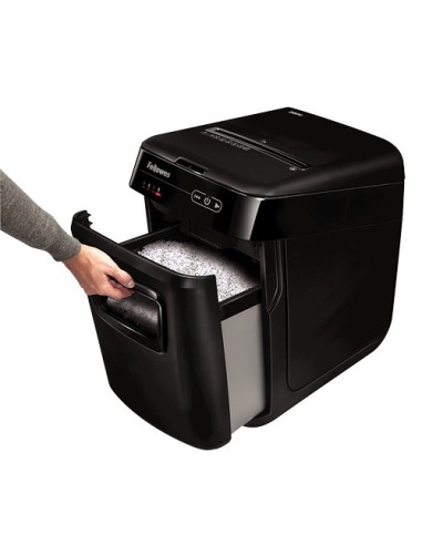 Fellowes AutoMax 200M distruggi documenti Taglio a frammenti Nero