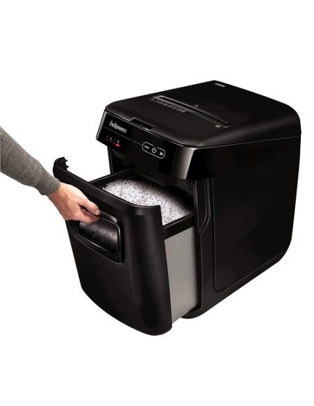 Fellowes AutoMax 200M distruggi documenti Taglio a frammenti Nero