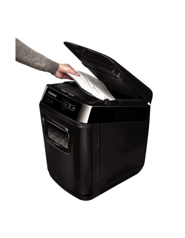 Fellowes AutoMax 200M distruggi documenti Taglio a frammenti Nero