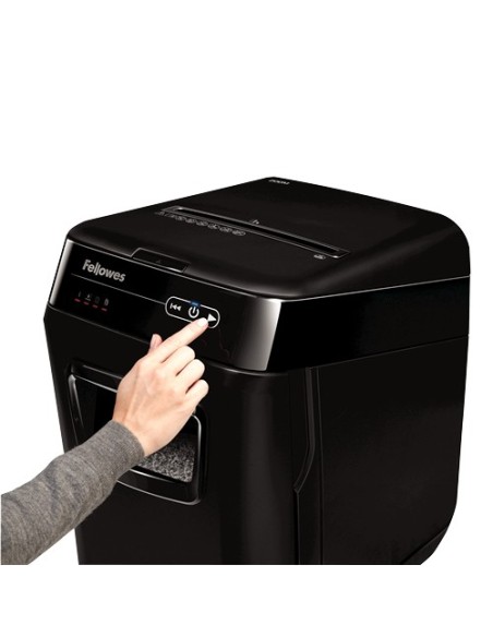 Fellowes AutoMax 200M distruggi documenti Taglio a frammenti Nero