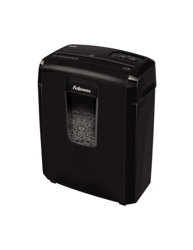 Fellowes Destructora 8Mc distruggi documenti Taglio a frammenti 22 cm Nero