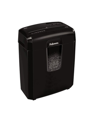 Fellowes Destructora 8Mc distruggi documenti Taglio a frammenti 22 cm Nero