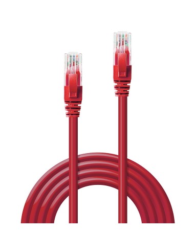 Lindy 48031 cavo di rete Rosso 0,5 m Cat6 U UTP (UTP)