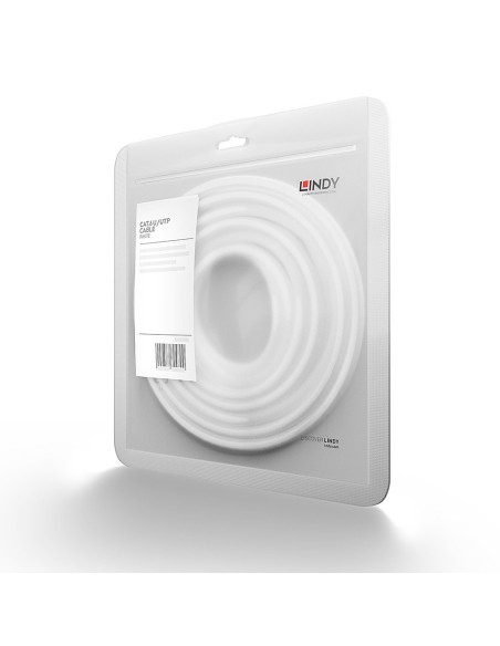 Lindy 48092 cavo di rete Bianco 1 m Cat6 U FTP (STP)