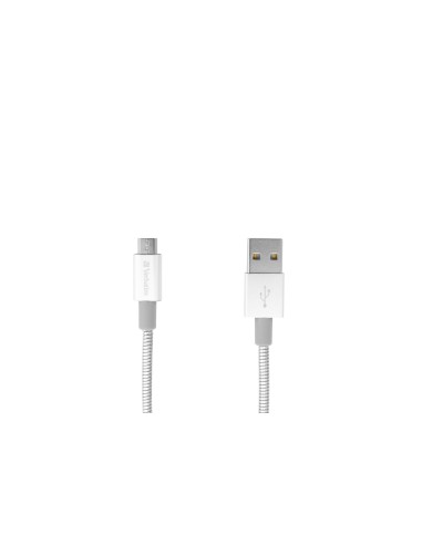 Verbatim Cavo Micro USB di Ricarica e Sincronizzazione 100 cm, colore Argento