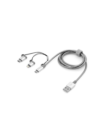 Verbatim 48870 cavo USB 1 m USB A Micro-USB B Alluminio, Grigio