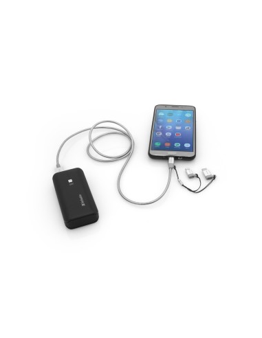 Verbatim 48870 cavo USB 1 m USB A Micro-USB B Alluminio, Grigio