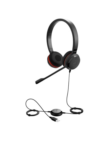Jabra Evolve 20SE MS Stereo Auricolare Cablato A Padiglione Ufficio USB tipo A Nero