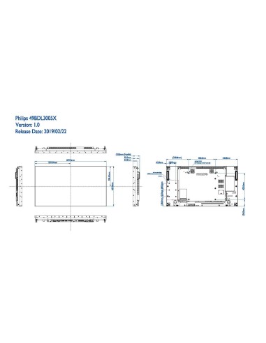 Philips Signage Solutions 49BDL3005X 00 visualizzatore di messaggi Pannello piatto per segnaletica digitale 123,2 cm (48.5")