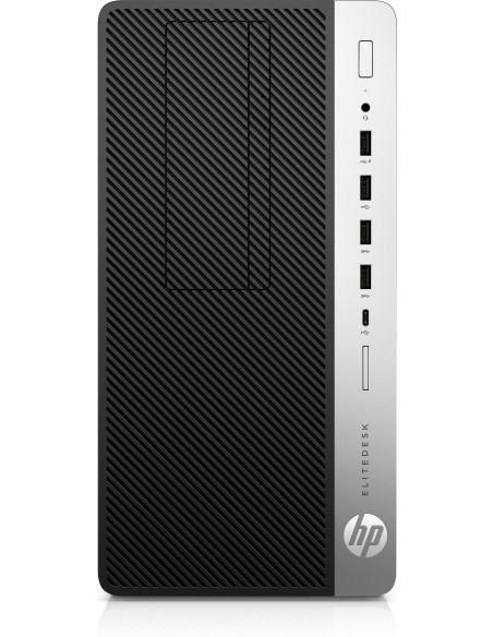 HP EliteDesk 705 G4 DDR4-SDRAM 2200G Micro Tower AMD Ryzen™ 3 PRO 8 GB 256 GB SSD Windows 10 Pro PC Nero, Argento