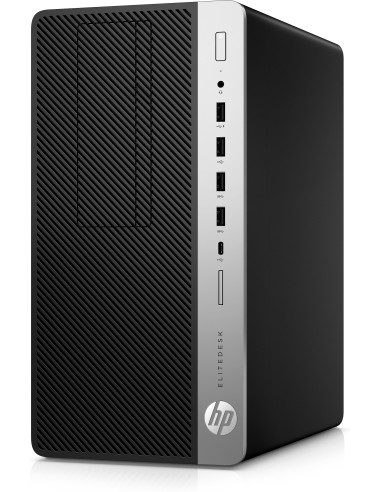 HP EliteDesk 705 G4 DDR4-SDRAM 2400G Micro Tower AMD Ryzen™ 5 8 GB 256 GB SSD Windows 10 Pro PC Nero, Argento