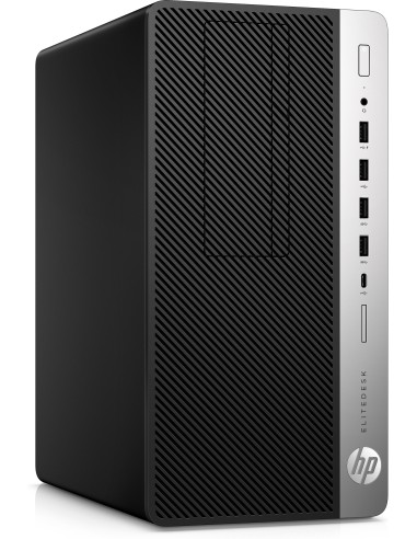 HP EliteDesk 705 G4 DDR4-SDRAM 2400G Micro Tower AMD Ryzen™ 5 8 GB 256 GB SSD Windows 10 Pro PC Nero, Argento