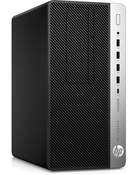 HP EliteDesk 705 G4 DDR4-SDRAM 2400G Micro Tower AMD Ryzen™ 5 8 GB 256 GB SSD Windows 10 Pro PC Nero, Argento