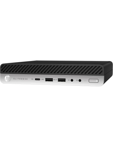 HP EliteDesk 705 35W G4 DDR4-SDRAM 2400GE mini PC AMD Ryzen™ 5 PRO 8 GB 256 GB SSD Windows 10 Pro Nero, Argento