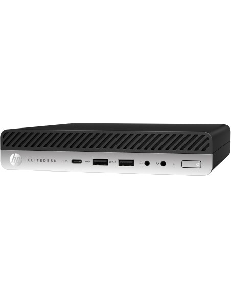 HP EliteDesk 705 35W G4 DDR4-SDRAM 2400GE mini PC AMD Ryzen™ 5 PRO 8 GB 256 GB SSD Windows 10 Pro Nero, Argento