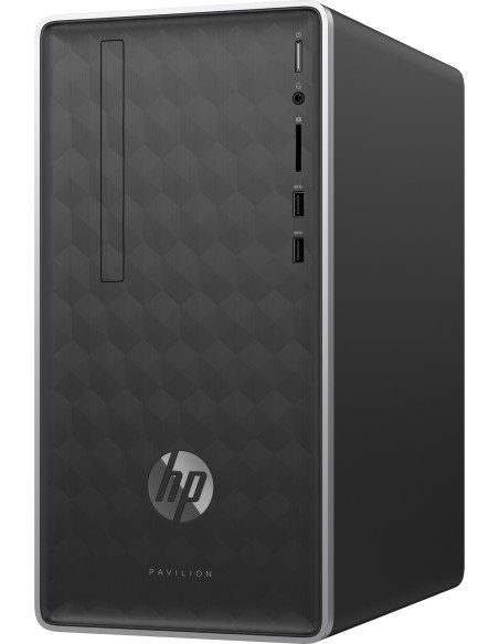 HP Pavilion 590-a0000nl DDR4-SDRAM A9-9425 Mini Tower AMD A9 8 GB 1000 GB HDD Windows 10 Home PC Argento
