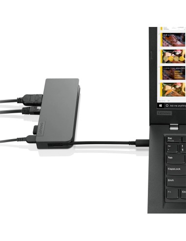 Lenovo 4X90S92381 replicatore di porte e docking station per notebook Cablato USB 3.2 Gen 1 (3.1 Gen 1) Type-C Grigio