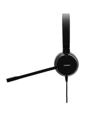 Lenovo Pro Wired Stereo VOIP Auricolare Cablato A Padiglione Ufficio Nero