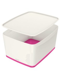 Leitz MyBox Vassoio di conservazione Rettangolare Acrilonitrile butadiene stirene (ABS) Rosa, Bianco
