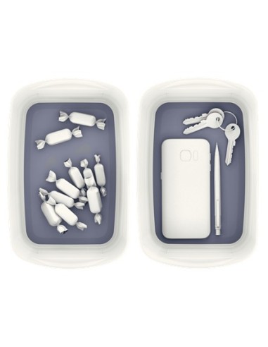 Leitz MyBox Vassoio di conservazione Rettangolare Acrilonitrile butadiene stirene (ABS) Grigio