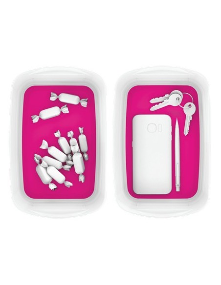 Leitz MyBox Vassoio di conservazione Rettangolare ABS sintetico Rosa, Bianco