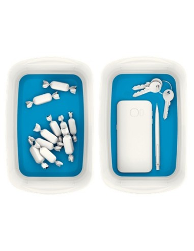 Leitz MyBox Vassoio di conservazione Rettangolare ABS sintetico Blu, Bianco