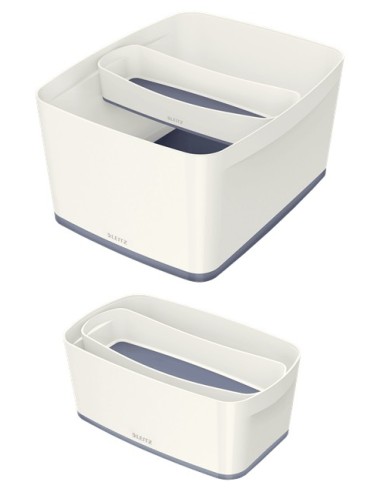 Leitz MyBox Vassoio di conservazione Rettangolare ABS sintetico Grigio, Bianco