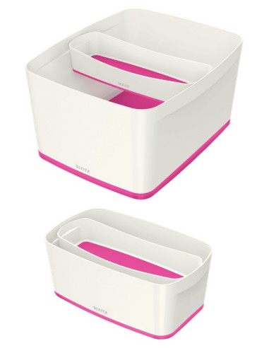 Leitz MyBox Vassoio di conservazione Rettangolare ABS sintetico Rosa, Bianco