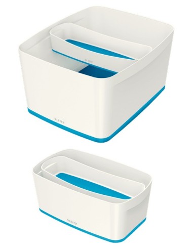 Leitz MyBox Vassoio di conservazione Rettangolare ABS sintetico Blu, Bianco