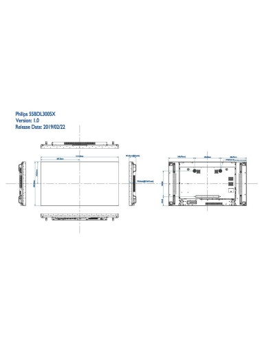 Philips Signage Solutions 55BDL3005X 00 visualizzatore di messaggi Pannello piatto per segnaletica digitale 138,7 cm (54.6")