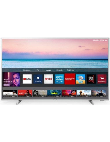 Philips 6500 series 55PUS6554 12 TV 139,7 cm (55") 4K Ultra HD Smart TV Wi-Fi Argento