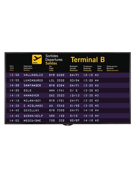 LG 55SH7DB-M visualizzatore di messaggi Pannello piatto per segnaletica digitale 139,7 cm (55") LED 700 cd m² Full HD Nero 24 7