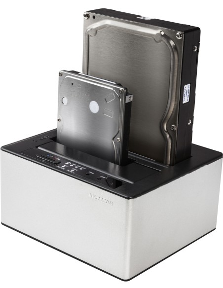 Freecom mDOCK Duplicator Nero, Argento