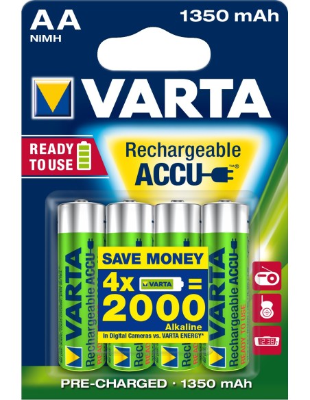 Varta Ready2Use HR06 1350 mAh Batteria ricaricabile Nichel-Metallo Idruro (NiMH)