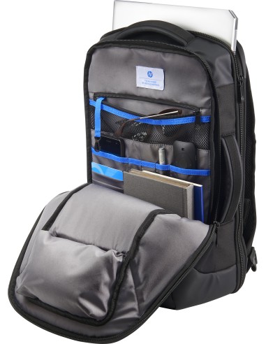 HP Recycled Series 15.6-inch Backpack zaino Nero Polivinilbutirrale (PVB), Polietilene tereftalato (PET)