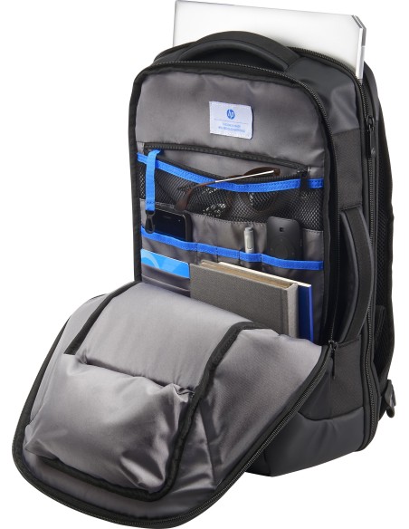 HP Recycled Series 15.6-inch Backpack zaino Nero Polivinilbutirrale (PVB), Polietilene tereftalato (PET)