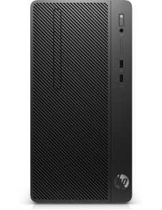 HP 290 G2 Microtower-PC DDR4-SDRAM i3-8100 Intel® Core™ i3 8 GB 256 GB SSD Windows 10 Pro Nero