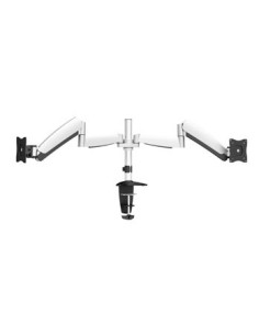 Equip 650113 supporto da tavolo per Tv a schermo piatto 68,6 cm (27") Morsa Nero, Bianco