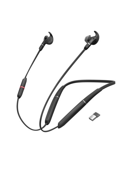 Jabra Evolve 65e UC & Link 370 Auricolare Wireless Passanuca Ufficio Micro-USB Bluetooth Nero