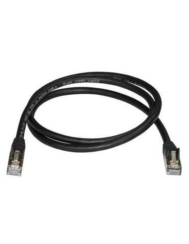StarTech.com Cavo di Rete Ethernet Cat6a - Cavo Schermato STP da 1m - Nero