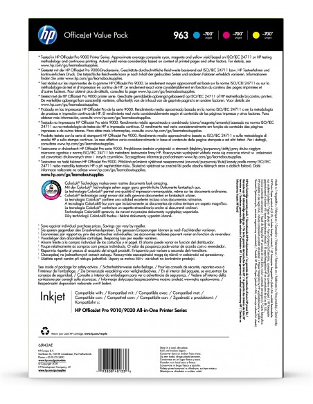 HP Pacchetto convenienza per ufficio 963