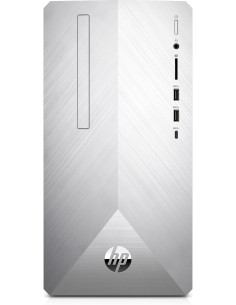 HP Pavilion 595-p0054nl DDR4-SDRAM i3-8100 Mini Tower Intel® Core™ i3 8 GB 2128 GB HDD+SSD Windows 10 Home PC Argento
