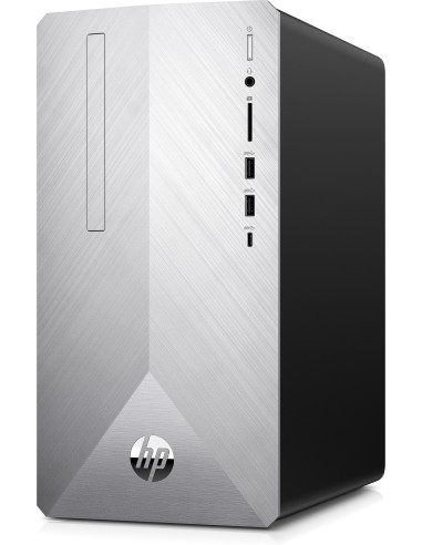 HP Pavilion 595-p0054nl DDR4-SDRAM i3-8100 Mini Tower Intel® Core™ i3 8 GB 2128 GB HDD+SSD Windows 10 Home PC Argento