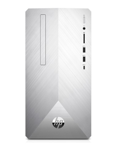 HP Pavilion 595-p0054nl DDR4-SDRAM i3-8100 Mini Tower Intel® Core™ i3 8 GB 2128 GB HDD+SSD Windows 10 Home PC Argento