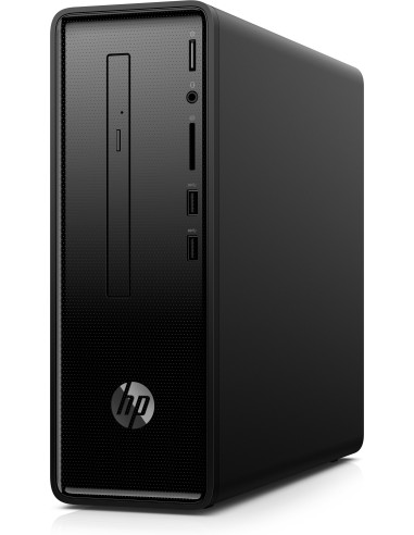 HP Slimline 290-a0004nl DDR4-SDRAM A9-9425 Mini Tower AMD A9 8 GB 1128 GB HDD+SSD Windows 10 Home PC Nero