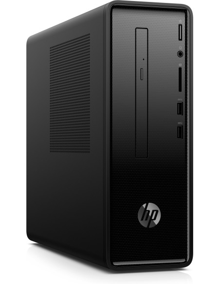 HP Slimline 290-a0004nl DDR4-SDRAM A9-9425 Mini Tower AMD A9 8 GB 1128 GB HDD+SSD Windows 10 Home PC Nero