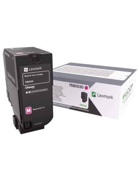 Lexmark 75B0030 cartuccia toner 1 pz Originale Magenta