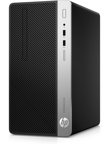 HP ProDesk 400 G6 DDR4-SDRAM i3-9100 Micro Tower Intel® Core™ i3 8 GB 256 GB SSD Windows 10 Pro PC Nero